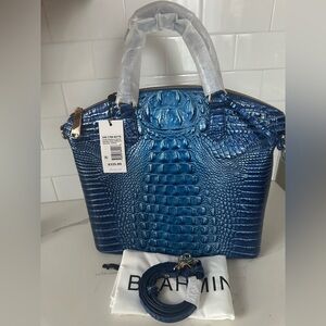 Brahmin Large Duxbury vista blue ombre Melbourne genuine leather